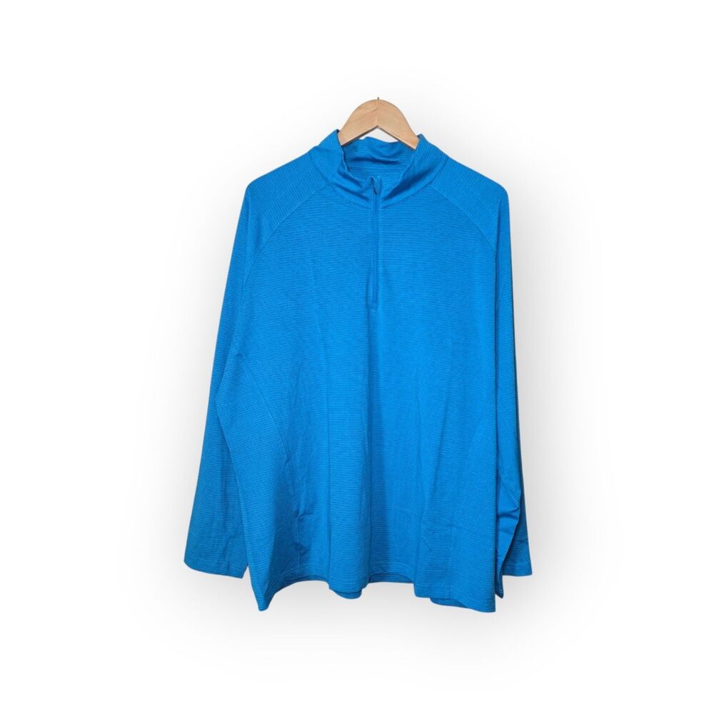 Ahead Extreme Mens XL Blue Quarter Zip Long Sleeve Golf Pullover TR22 AF130